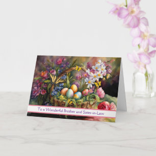 Ostergeschenkkorb für Schwager und Schwägerin Karte