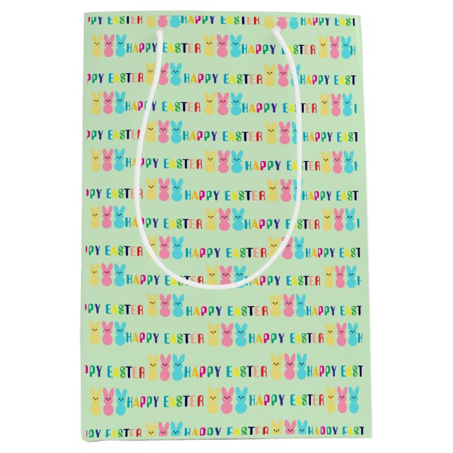 Ostergeschenktasche - Feierliche und farbenfrohe D Mittlere Geschenktüte (Vorderseite)