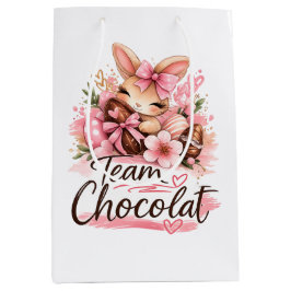 Ostergeschenktasche "Team Schokolade" Mittlere Geschenktüte