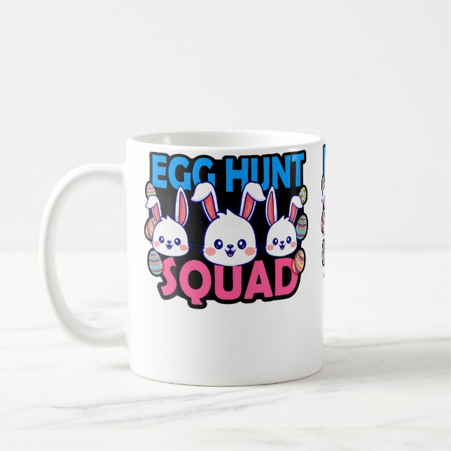 Ostergesellschaft Hasen Ostergesellschaft Familie  Kaffeetasse (Links)