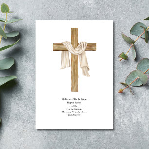 Ostergesteck Kreuz Tuch religiös christlich Feiertagskarte