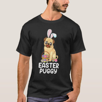Ostergesuche-Mops-Oster-Mops-Hase-Süßer-Mops-Hund T-Shirt