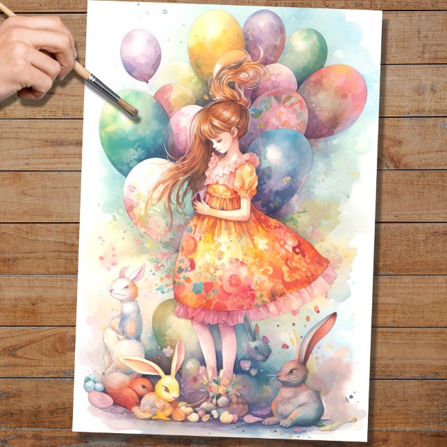 OsterGirl 4 Decoupage Paper Seidenpapier (Von Creator hochgeladen)