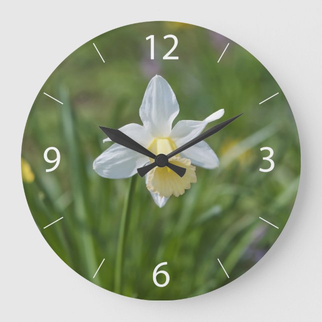 Osterglocke Große Wanduhr (Vorderseite)