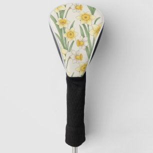 Osterglocken-Frühlingsblumen in sanftem Gelb und G Golf Headcover