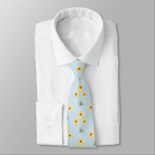 Osterglocken-Frühlingsblumen-Malerei-Muster Krawatte