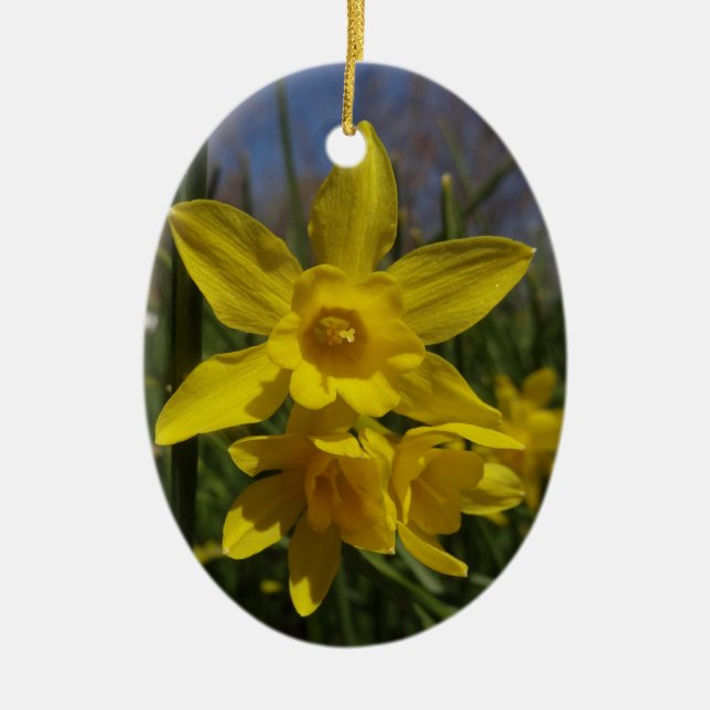 Osterglocken Keramikornament (Vorne)