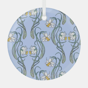 Osterglocken Kunst: Jugendstil Frühling Ornament Aus Glas
