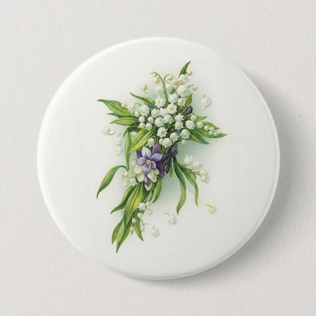 Osterglocken-Lilien der Tal-Andachten Button (Vorderseite)