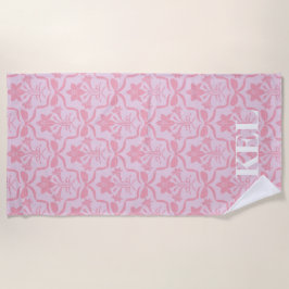 Osterglocken-Monogramm Strandtuch