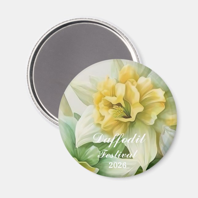Osterglockenfest  magnet (Vorderseite/Rückseite)