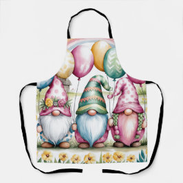 Ostergnomen in Watercolor Geburtstagsparty Geschen Schürze