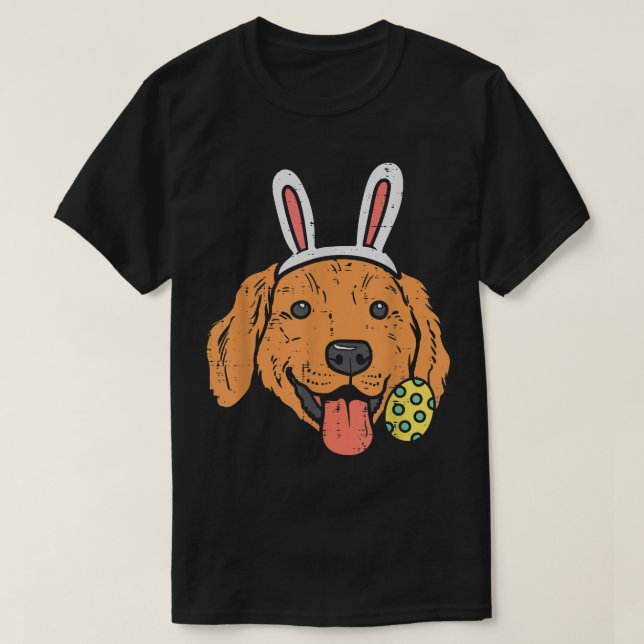 Ostergolden Retriever Bunny Face Dog Lover Men W T-Shirt (Design vorne)
