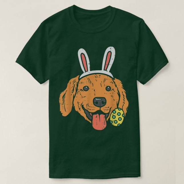 Ostergolden Retriever Bunny Face Dog Lover Men W T-Shirt (Design vorne)