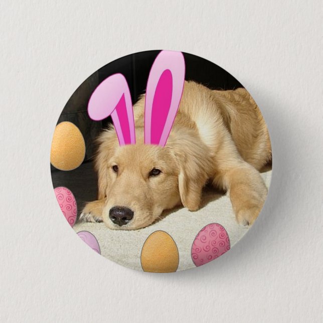 Ostergolden Retriever Button (Vorderseite)