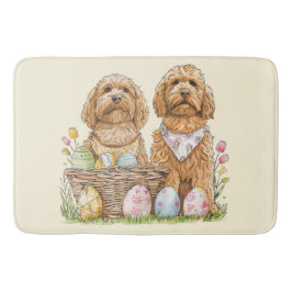 Ostergoldendoodle-Hunde Badematte
