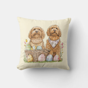 Ostergoldendoodle-Hunde Kissen