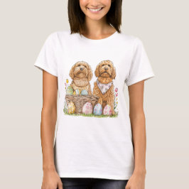 Ostergoldendoodle-Hunde T-Shirt