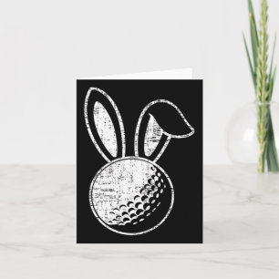 Ostergolf Bunny Ears Funny Golfgeschenk Karte