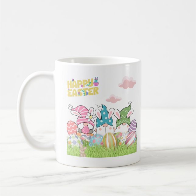 Ostergome mit Ostereier-Tasse Kaffeetasse (Links)