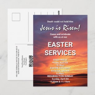 Ostergottesdienste JESUS IST AUFERSTANDEN Postkarte