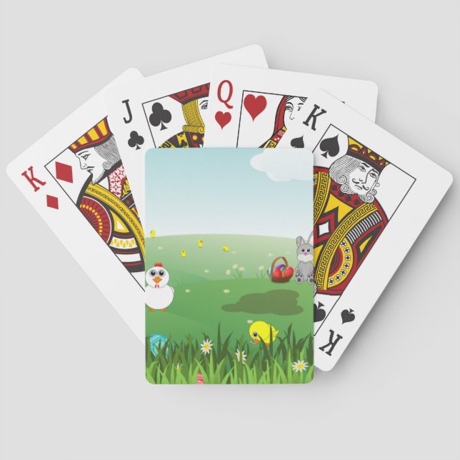 Ostergras Spielkarten (Rückseite)
