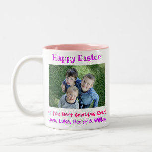 Ostergroßmutter Best Ever Kids Foto Zweifarbige Tasse