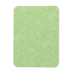 Ostergrüner Retro Paisley Magnet