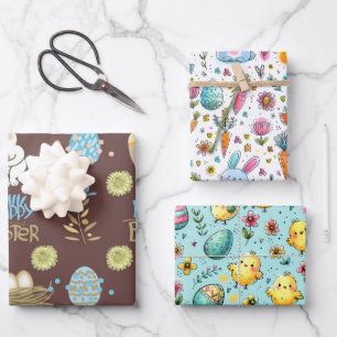 Ostergruppe Geschenkpapier Set