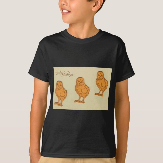 Ostergruß Chicks Beige T-Shirt (Vorderseite)