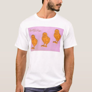 Ostergruß Chicks Lila T-Shirt