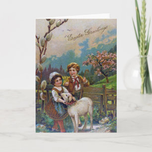Ostergrüße 1908 feiertagskarte