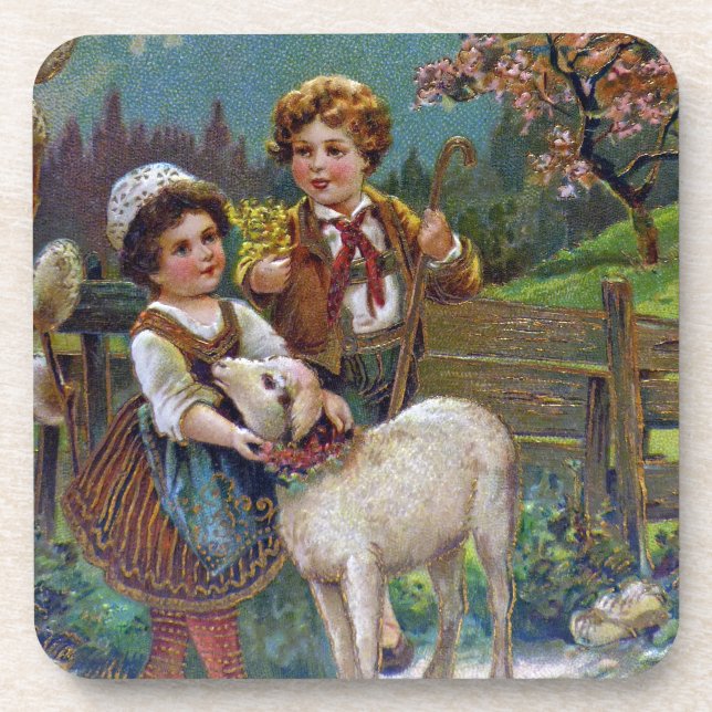 Ostergrüße 1908 untersetzer (Vorderseite)
