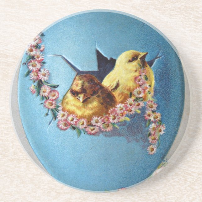 Ostergrüße 1909 sandstein untersetzer (Vorne)