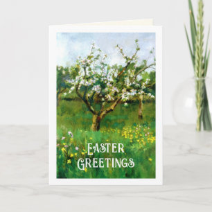 Ostergrüße. Apfelblüten Fine Art Feiertagskarte