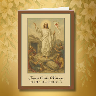 Ostergrüße Auferstehung Jesus Gebet Feiertag Feiertagskarte