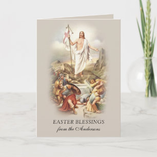 Ostergrüße Auferstehung Jesus Gebet Feiertagskarte
