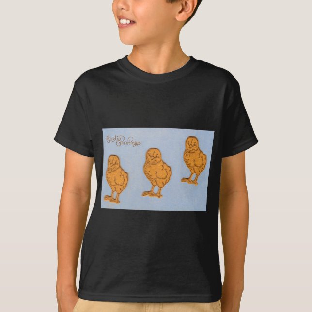 Ostergrüsse Chicks Blue T-Shirt (Vorderseite)