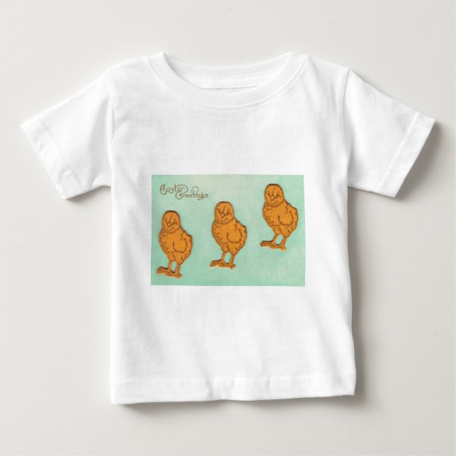 Ostergrüße Chicks Grün Baby T-shirt (Vorderseite)