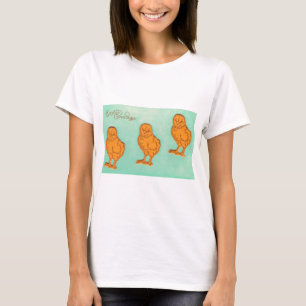 Ostergrüße Chicks Grün T-Shirt