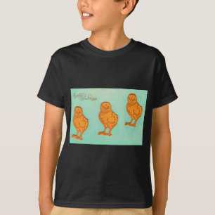 Ostergrüße Chicks Grün T-Shirt