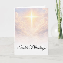 Ostergrüße Christliches Kreuz Sonnenaufgang Grüße Karte
