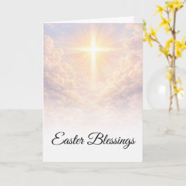 Ostergrüße Christliches Kreuz Sonnenaufgang Grüße Karte