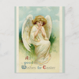 Ostergrüße eines Vintage Engels Postkarte