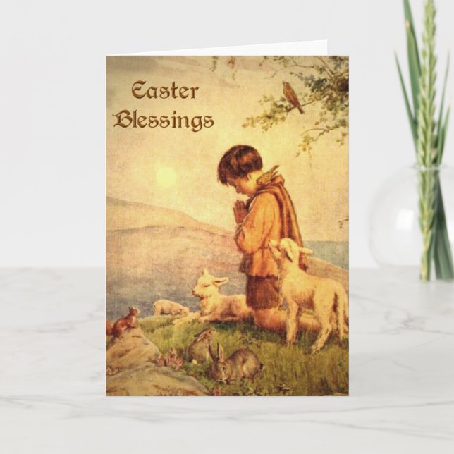 Ostergrüße Feiertagskarte (Vorderseite)