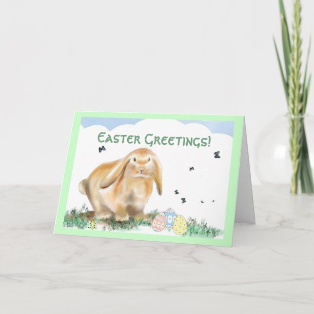 Ostergrüße Feiertagskarte (Vorderseite)