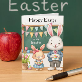 Ostergrüße für Lehrer von Kindern  Feiertagskarte