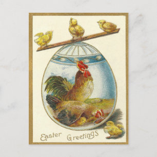 Ostergrüße im Vintage-Stil Feiertagspostkarte