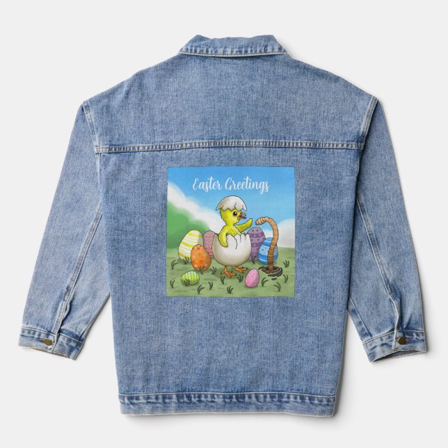 Ostergrüße Jeansjacke (Rückseite)