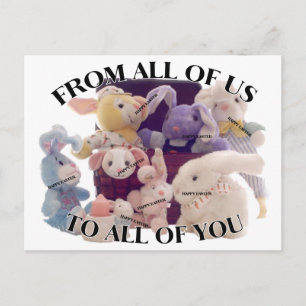 Ostergrüßen Feiertagspostkarte